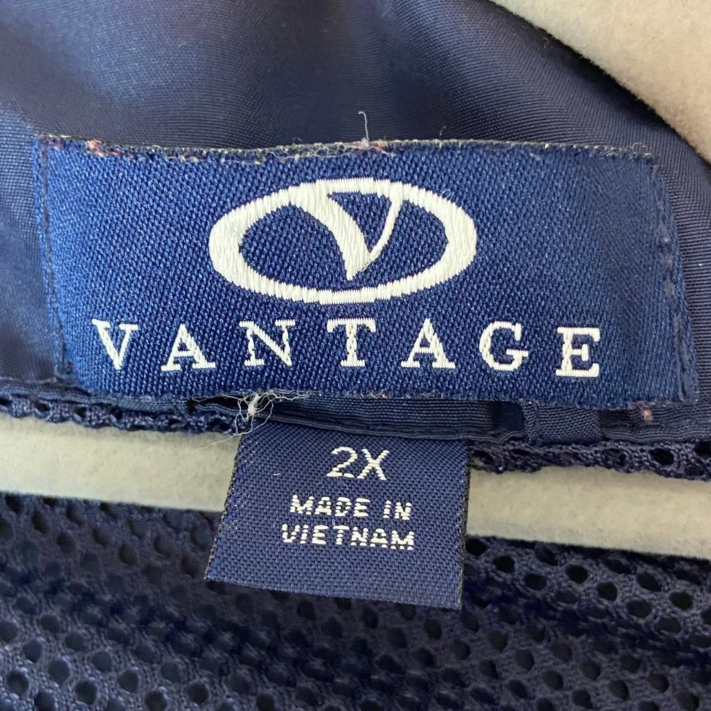 Vantage Mens BMW Embroidered Lightweight Track Jacket Windbreaker XXL‎ Blue